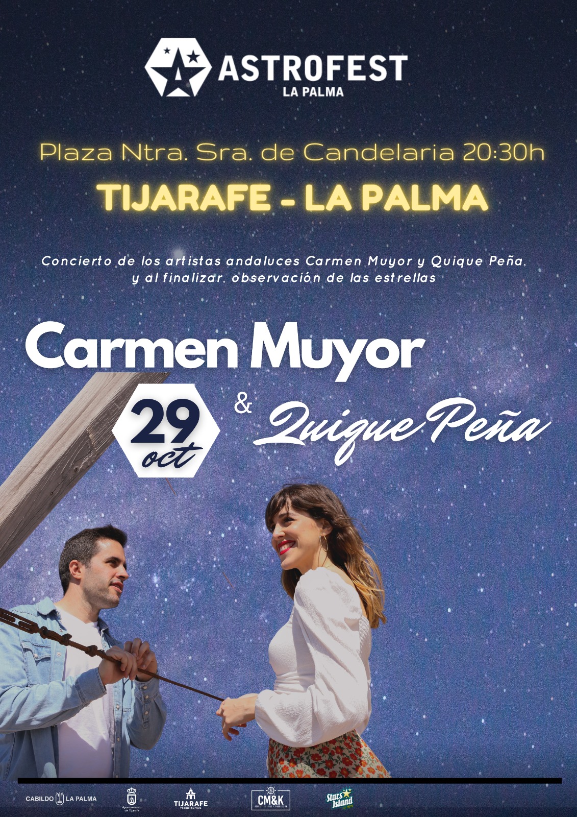Astrofest: Concierto de Carmen Muyor & Quique Peña y observación de estrellas